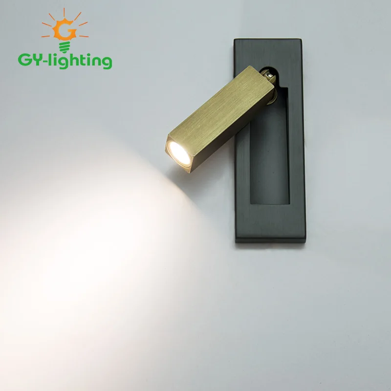 LED CREE Q5 3W LED Wall Lamp Embedded Reading Wall light Rotating Bedside Lamp Indoor Corridor Lighting Modern Aluminum Sconce 
LED CREE Q5 3W LED Wall Lamp Embedded Reading Wall light Rotating Bedside Lamp Indoor Corridor Lighting Modern Aluminum Sconce