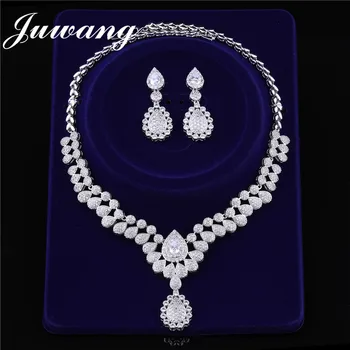 JUWANG Brand Luxury Bridal Cubic Zirconia Jewelry Sets For Women Party Bride Bridesmaid Dubai African CZ Stone Wedding Jewelry
JUWANG Brand Luxury Bridal Cubic Zirconia Jewelry Sets For Women Party Bride Bridesmaid Dubai African CZ Stone Wedding Jewelry