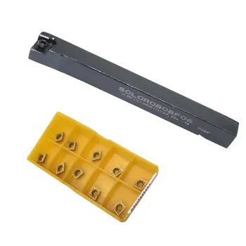 SCLCR0808F06 HOLDER and CCMT060204 10pcs Carbide Inserts Turning Tool External Turning Lathe Cutting Tool Set with T8 Wrench
SCLCR0808F06 HOLDER and CCMT060204 10pcs Carbide Inserts Turning Tool External Turning Lathe Cutting Tool Set with T8 Wrench