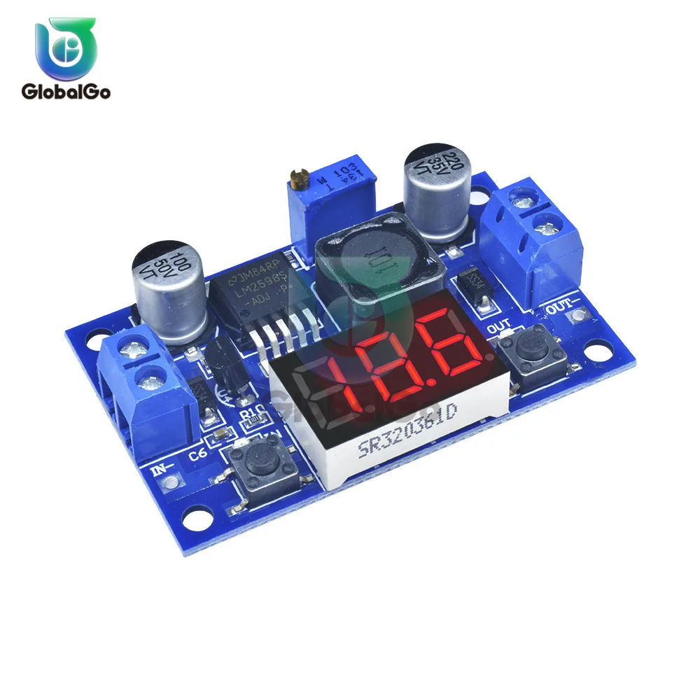 DC-DC Buck Step Down Module 4.0~40V to 1.25-37V LED Digital Voltmeter LM2596 dc-dc Step-down Power Supply Regulator Module
DC-DC Buck Step Down Module 4.0~40V to 1.25-37V LED Digital Voltmeter LM2596 dc-dc Step-down Power Supply Regulator Module