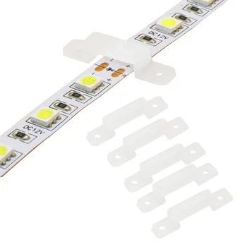 Fix LED strip Silicon gel holder 12mm LED connector clip for fixing flexible light strip 3528 5050 5630 5730 Led Accessoriess
Fix LED strip Silicon gel holder 12mm LED connector clip for fixing flexible light strip 3528 5050 5630 5730 Led Accessoriess