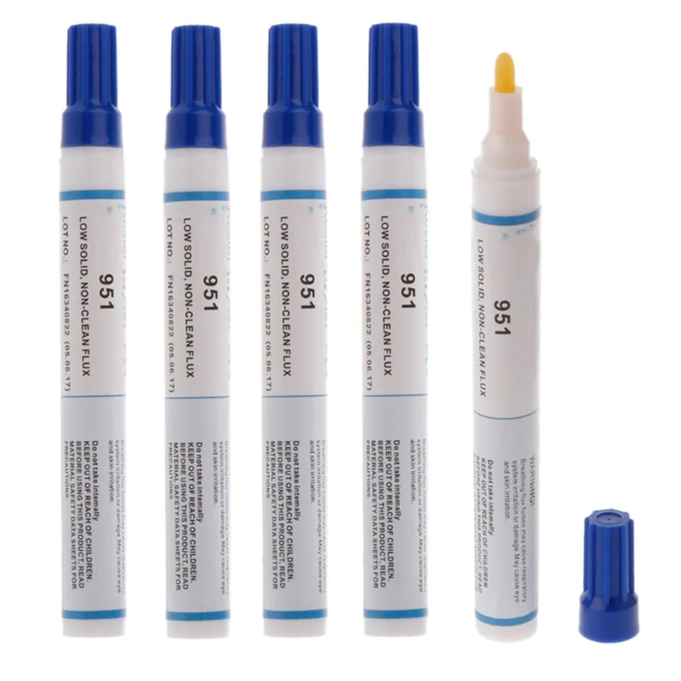5Pcs 951 10ml Soldering Rosin Flux Pen Low-Solids Non-clean For Solar cell panel DIY kester solder power Free Shipping
5Pcs 951 10ml Soldering Rosin Flux Pen Low-Solids Non-clean For Solar cell panel DIY kester solder power Free Shipping