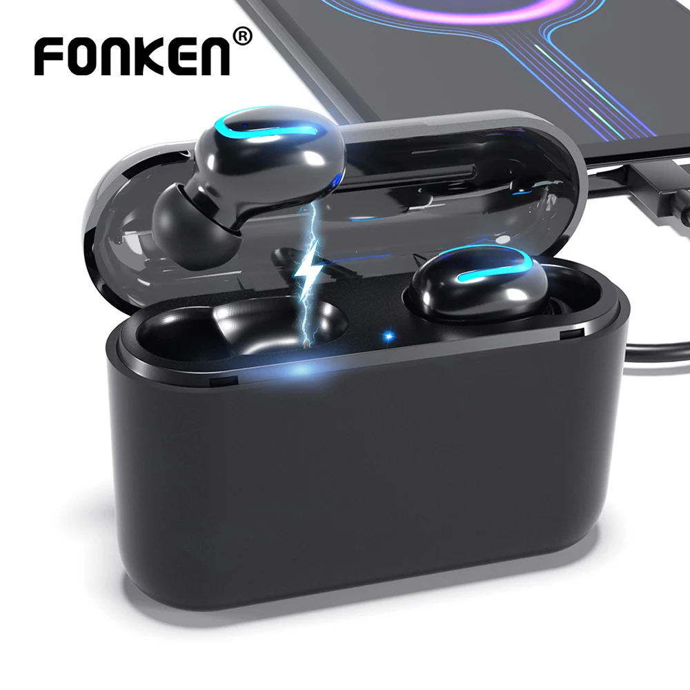 FONKEN TWS Wireless earphone Bluetooth 5.0 Stereo Earphones Handsfree Earbuds In-ear headphone Power Bank Earpiece for phone
FONKEN TWS Wireless earphone Bluetooth 5.0 Stereo Earphones Handsfree Earbuds In-ear headphone Power Bank Earpiece for phone