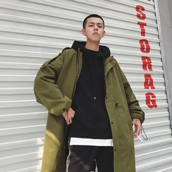 2019 Autumn Winter Long Jacket Korea Style Clothe Harujuku Streetwear Abrigo Hombre 3 Colors Trench Coat Men
2019 Autumn Winter Long Jacket Korea Style Clothe Harujuku Streetwear Abrigo Hombre 3 Colors Trench Coat Men