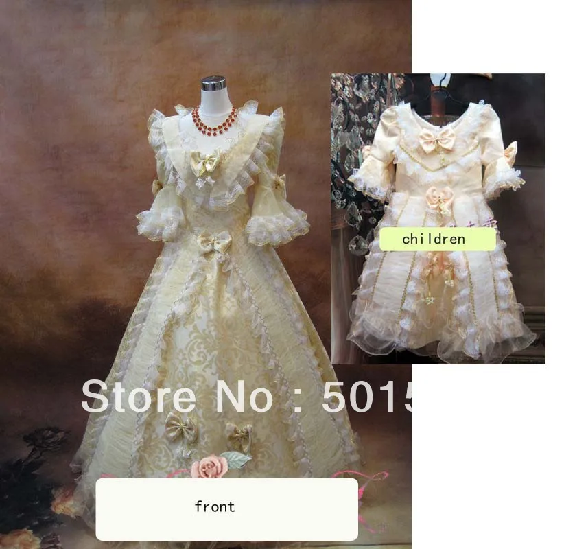 2pcs set/ Medieval Renaissance Gown Mother and daughter with children Dress Costume Victorian Gothic Lol/ Belle Ball new year
2pcs set/ Medieval Renaissance Gown Mother and daughter with children Dress Costume Victorian Gothic Lol/ Belle Ball new year