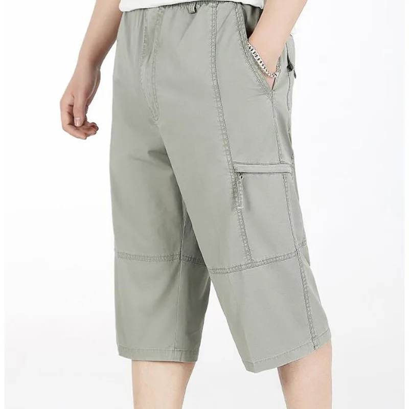 Summer Loose Seven Trousers Men's Casual Fat Pants Elastic High Waist Calf Lenght Pants Man Wear Bottom Plus Size 4XL 5XL 6XL
Summer Loose Seven Trousers Men's Casual Fat Pants Elastic High Waist Calf Lenght Pants Man Wear Bottom Plus Size 4XL 5XL 6XL