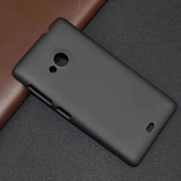 Чехол для Microsoft Lumia 535 матовый ультра тонкий резиновый твердый пластиковый чехол