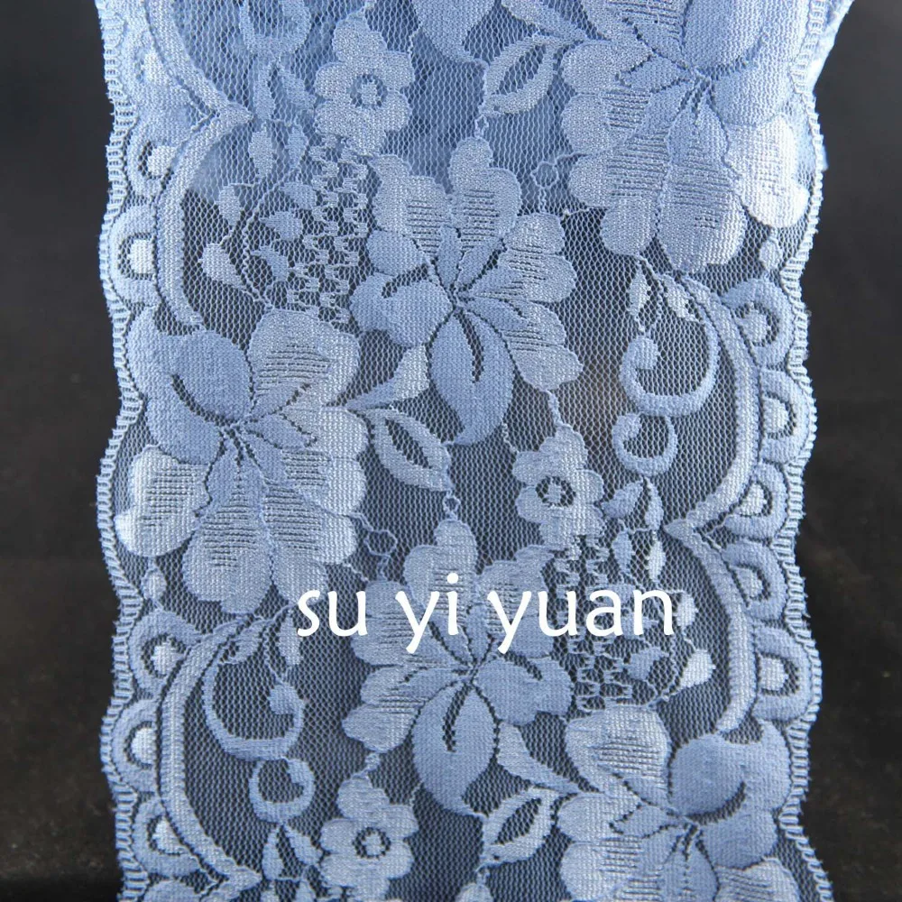 10 yard/lot blue 13.5cm width Elastic Stretch Lace trim DIY sewing/garment/clothes accessories
10 yard/lot blue 13.5cm width Elastic Stretch Lace trim DIY sewing/garment/clothes accessories