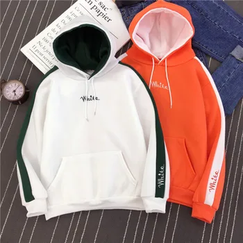 Stylish Patchwork Women Hoodies 2018 Autumn Winter Cute Constract Candy Color Letter Print Drawstring Pocket Sweatshirts M-XXL
Stylish Patchwork Women Hoodies 2018 Autumn Winter Cute Constract Candy Color Letter Print Drawstring Pocket Sweatshirts M-XXL