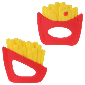 Baby Teether Fries Shaped Pacifier Food Grade Silicone Teething Nursing Massage
Baby Teether Fries Shaped Pacifier Food Grade Silicone Teething Nursing Massage