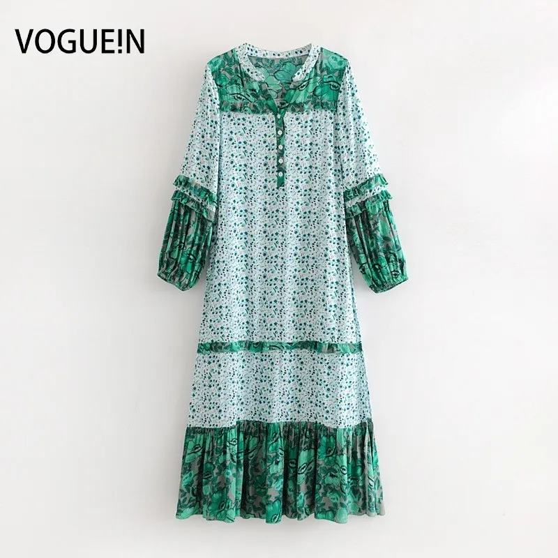 VOGUEIN New Womens Long Sleeve Beach Green Leaves Print Splice Maxi Dress Wholesale
VOGUEIN New Womens Long Sleeve Beach Green Leaves Print Splice Maxi Dress Wholesale