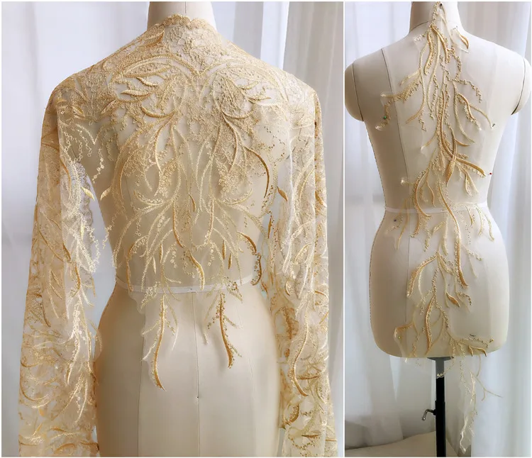 Gold silver white embroidery mesh lace patch bride wedding veil clothes lace trim diy headdress craft materials fabrics
Gold silver white embroidery mesh lace patch bride wedding veil clothes lace trim diy headdress craft materials fabrics