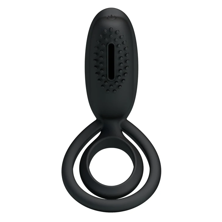 Silicone Vibrating Time Delay Penis Rings Bullet Vibrator Cock Ring Erotic Sex Toy for Man 11