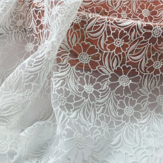 New Arrival White Embroidery Net African Lace Fabric Organza For Wedding Clothing Dress High Quality French Mesh Lace
New Arrival White Embroidery Net African Lace Fabric Organza For Wedding Clothing Dress High Quality French Mesh Lace