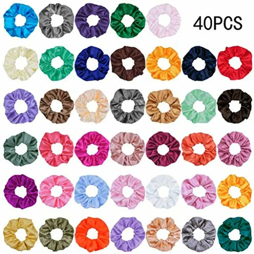 40Pcs Silk Satin Scrunchie Set for Women Strong Elastic Hair Bands Ponytail Holder Female Colorful Traceless Elastic Hair Bands
40Pcs Silk Satin Scrunchie Set for Women Strong Elastic Hair Bands Ponytail Holder Female Colorful Traceless Elastic Hair Bands