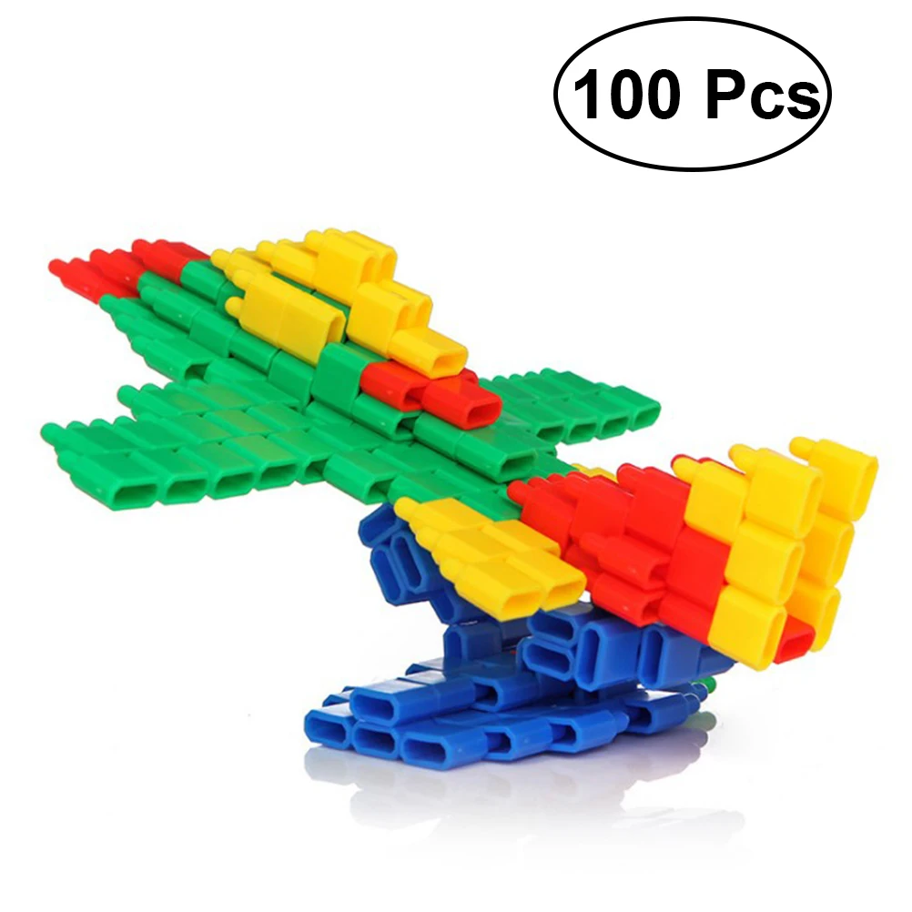 100pcs Building Blocks Child Blocks Educational Playset Building Blocks For Kids DIY with Colorful Shapes
100pcs Building Blocks Child Blocks Educational Playset Building Blocks For Kids DIY with Colorful Shapes