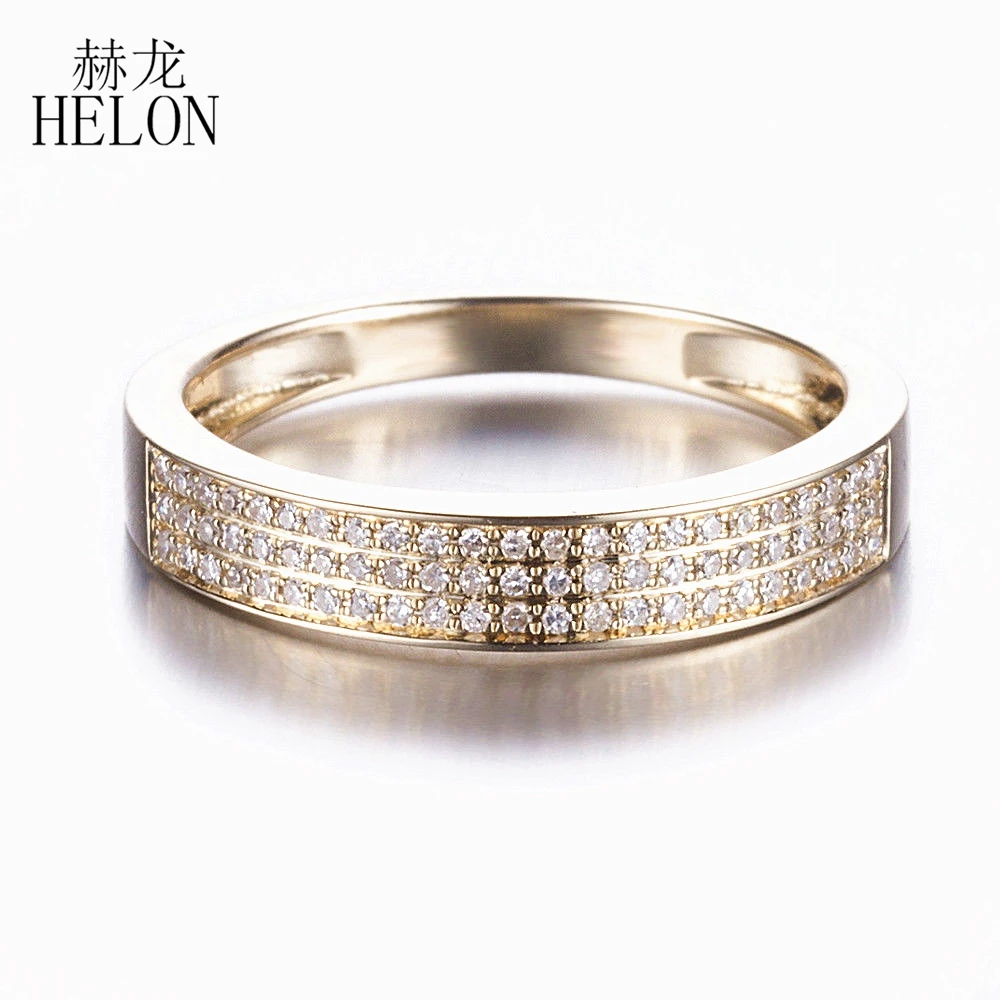 HELON Solid 14k yellow gold sparkled Natural Diamonds Wedding Anniversary Match Band Ring Women Emgagement Trendy Fine Jewelry
HELON Solid 14k yellow gold sparkled Natural Diamonds Wedding Anniversary Match Band Ring Women Emgagement Trendy Fine Jewelry