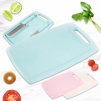 3 PCS sets Kitchen Knife Wheat straw anti-mildew Cutting Board Fruit Vegetable Meat Tools Kitchen Accessories Chopping Board
3 PCS sets Kitchen Knife Wheat straw anti-mildew Cutting Board Fruit Vegetable Meat Tools Kitchen Accessories Chopping Board
