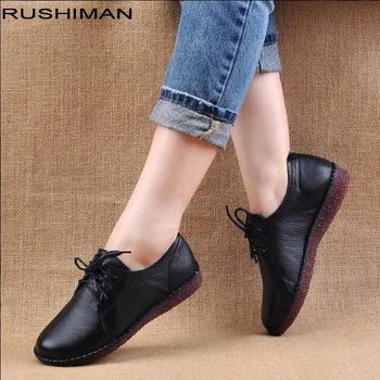 RUSHIMAN New Handmade shoe 2018 New Fashion Loafers Women Shoes Women Flats Genuine Leather Flat Casual Work Driving Shoes
RUSHIMAN New Handmade shoe 2018 New Fashion Loafers Women Shoes Women Flats Genuine Leather Flat Casual Work Driving Shoes