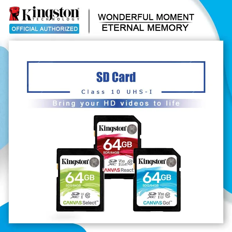 

Kingston 128GB SD Card 16GB memory card Class10 64GB cartao de memoria SDHC SDXC USH-I HD video 32GB carte sd For Camera 256GB