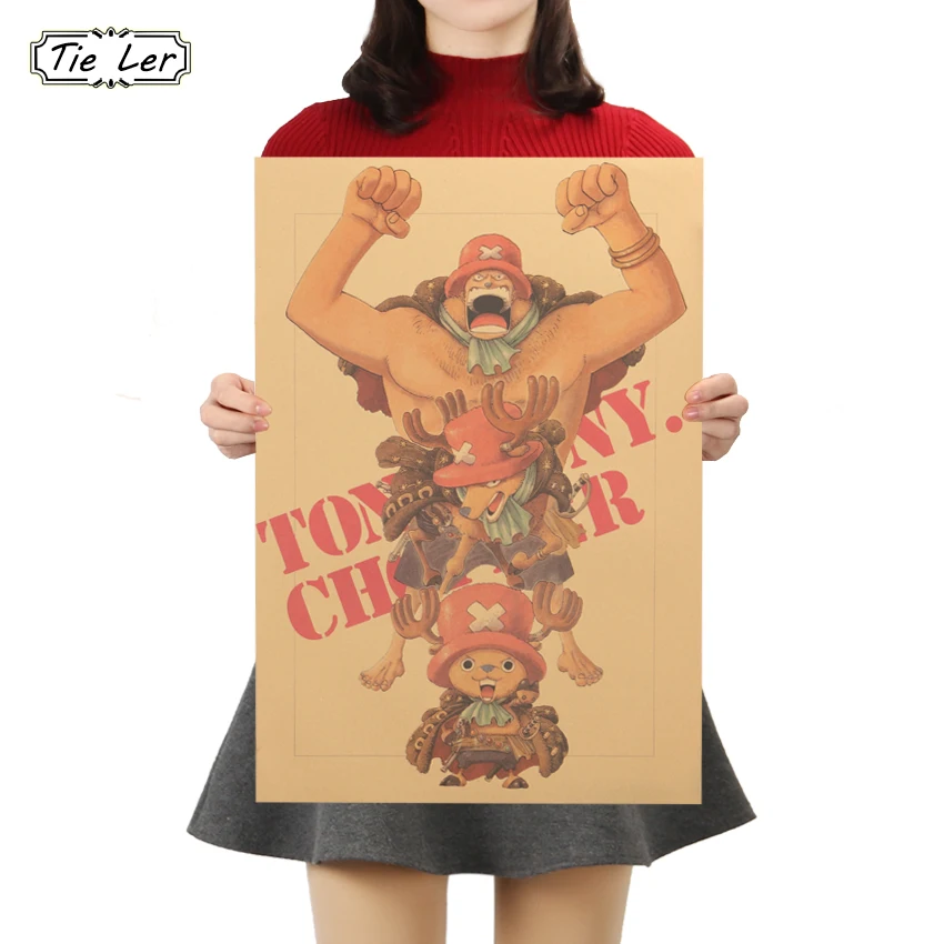 TIE LER Classic Movie Poster Anime One Piece Kraft Paper Tony Tony Chopper Decorative Painting Home Decor Wall Sticker
TIE LER Classic Movie Poster Anime One Piece Kraft Paper Tony Tony Chopper Decorative Painting Home Decor Wall Sticker