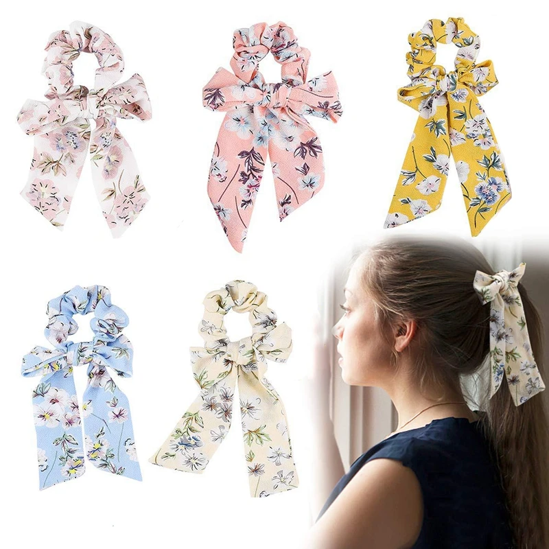 New Trendy Floral Bow Hair Bands For Womens Small Fresh Elastic Band Hair Accessories Girls Sweet Chiffon Ponytail Holder Female
New Trendy Floral Bow Hair Bands For Womens Small Fresh Elastic Band Hair Accessories Girls Sweet Chiffon Ponytail Holder Female