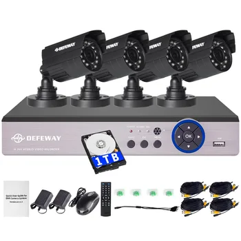 DEFEWAY 1200TVL 720P HD Outdoor Security Camera System 1TB Hard Drive 4CH 1080N DVR CCTV Surveillance Kit AHD Camera Set
DEFEWAY 1200TVL 720P HD Outdoor Security Camera System 1TB Hard Drive 4CH 1080N DVR CCTV Surveillance Kit AHD Camera Set