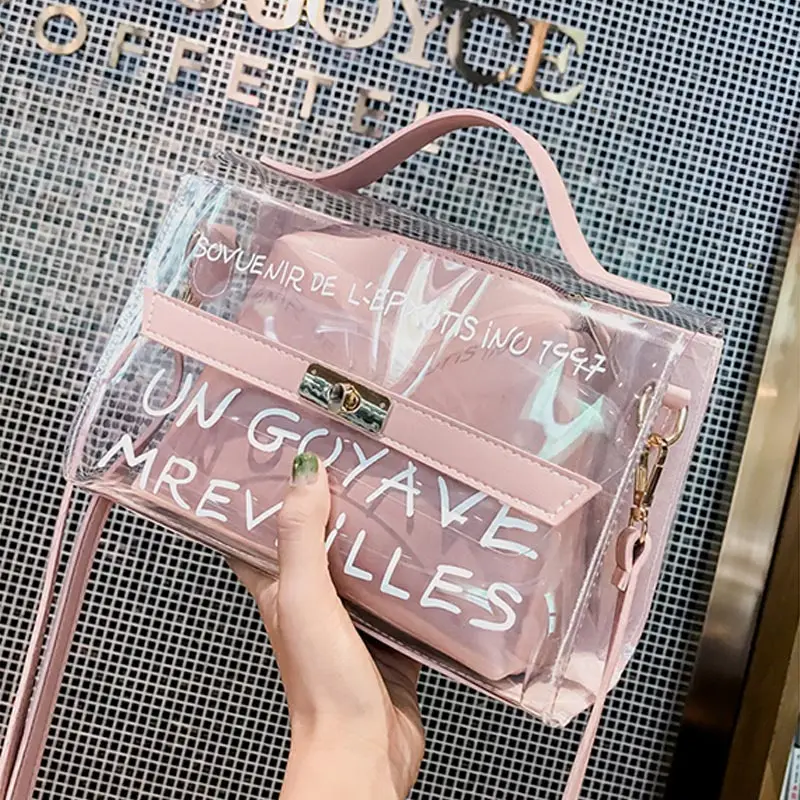 Fashion Handbags For Women Transparent Mother bag PU Messenger Bags Female Shoulder Handbag Bag Designer
Fashion Handbags For Women Transparent Mother bag PU Messenger Bags Female Shoulder Handbag Bag Designer