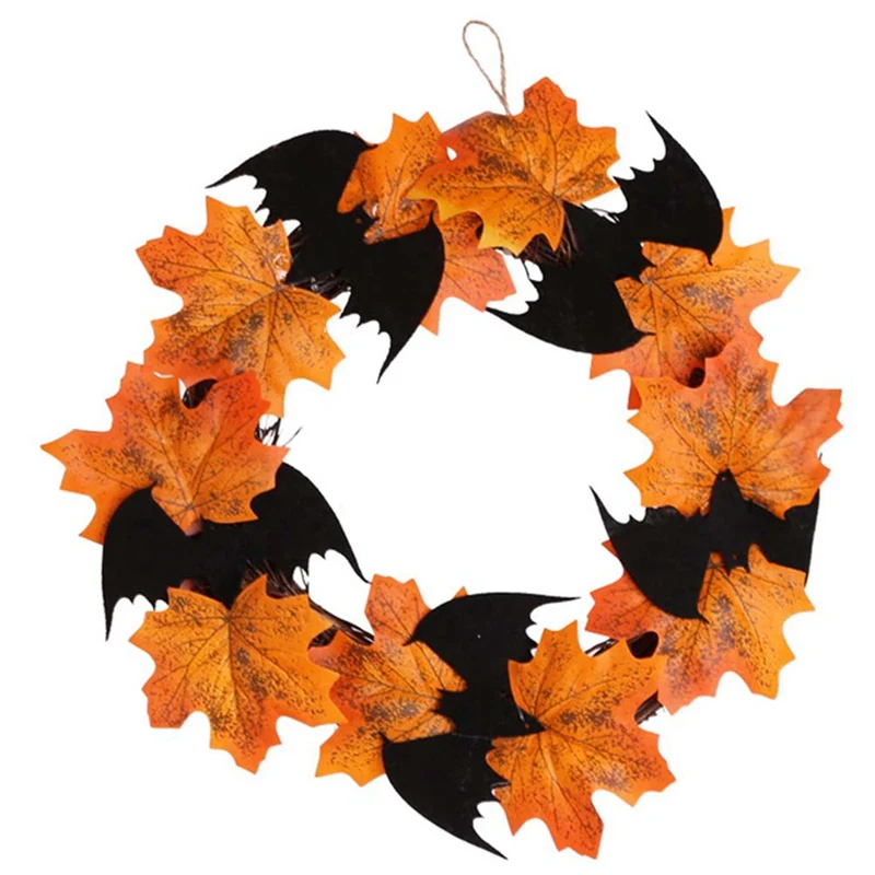 Halloween Props Leaf Wreath Autumn Maple Pumpkin Berry Garland Front Door Home Wall Decoration
Halloween Props Leaf Wreath Autumn Maple Pumpkin Berry Garland Front Door Home Wall Decoration