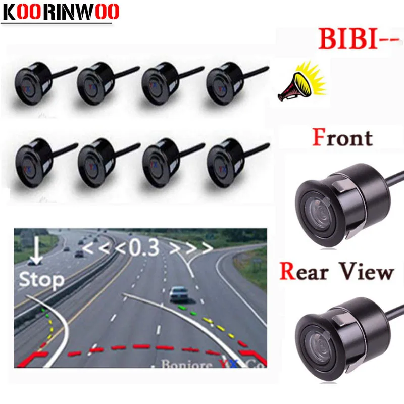 Koorinwoo Auto Parktronic Dynamic Trajectory Rearivew Camera IP68 Car parking sensors 8 Probes Front Camera Parking Assistance
Koorinwoo Auto Parktronic Dynamic Trajectory Rearivew Camera IP68 Car parking sensors 8 Probes Front Camera Parking Assistance