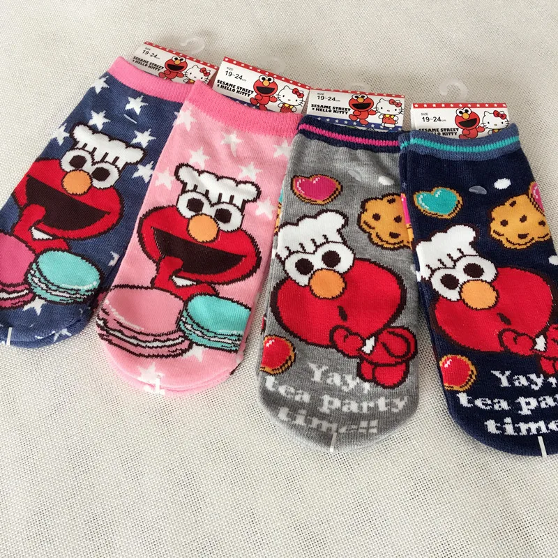 Cartoon Sesame Street elmo print socks cute funny novelty women sock spring summer sweat absorbent cotton colorful short socks
Cartoon Sesame Street elmo print socks cute funny novelty women sock spring summer sweat absorbent cotton colorful short socks