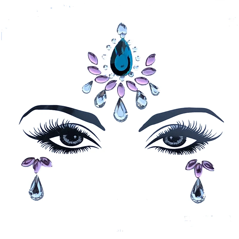 New Acrylic Face Sticker DIY Eyebrow Face Body Art Adhesive Crystal Glitter Diamond Rhinestone Face Decoration For Party
New Acrylic Face Sticker DIY Eyebrow Face Body Art Adhesive Crystal Glitter Diamond Rhinestone Face Decoration For Party