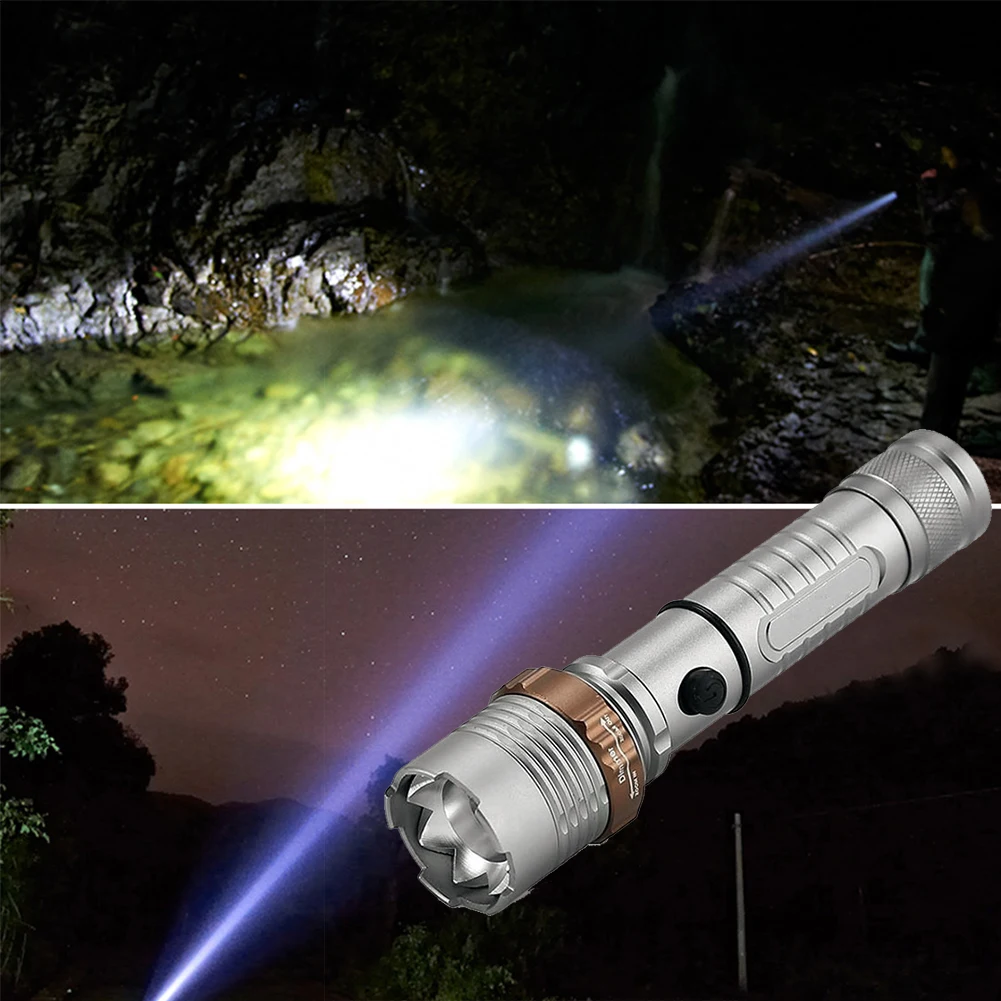 Electric Torch Waterproof Rechargeable Ultra Bright Aluminum Alloy Bike Lights Adjustable Focus Outdoor LED Zoom Pocket Fishing
Electric Torch Waterproof Rechargeable Ultra Bright Aluminum Alloy Bike Lights Adjustable Focus Outdoor LED Zoom Pocket Fishing