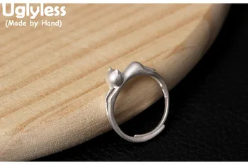 Uglyless Real S925 Sterling Silver Naughty Cat Finger Ring Girls Lovely Open Ring Korean Design Students Fashion Jewelry Bijoux
Uglyless Real S925 Sterling Silver Naughty Cat Finger Ring Girls Lovely Open Ring Korean Design Students Fashion Jewelry Bijoux