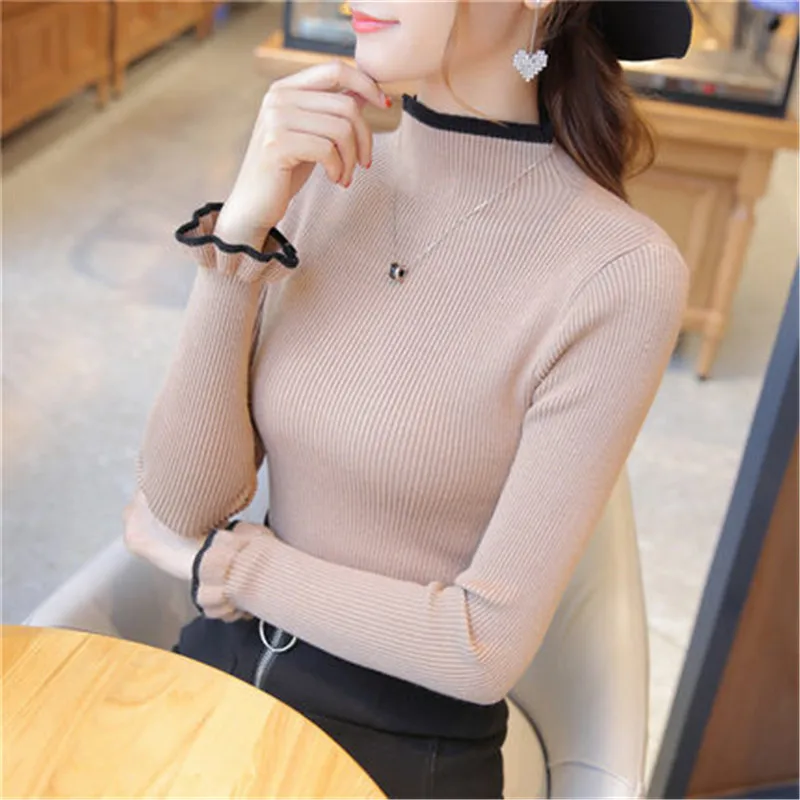 Women Turtleneck Knitted Sweater 2018 Autumn Winter Warm Pullover Korean Fashion Basic Tops Elastic Slim Jumper Female PZ560
Women Turtleneck Knitted Sweater 2018 Autumn Winter Warm Pullover Korean Fashion Basic Tops Elastic Slim Jumper Female PZ560