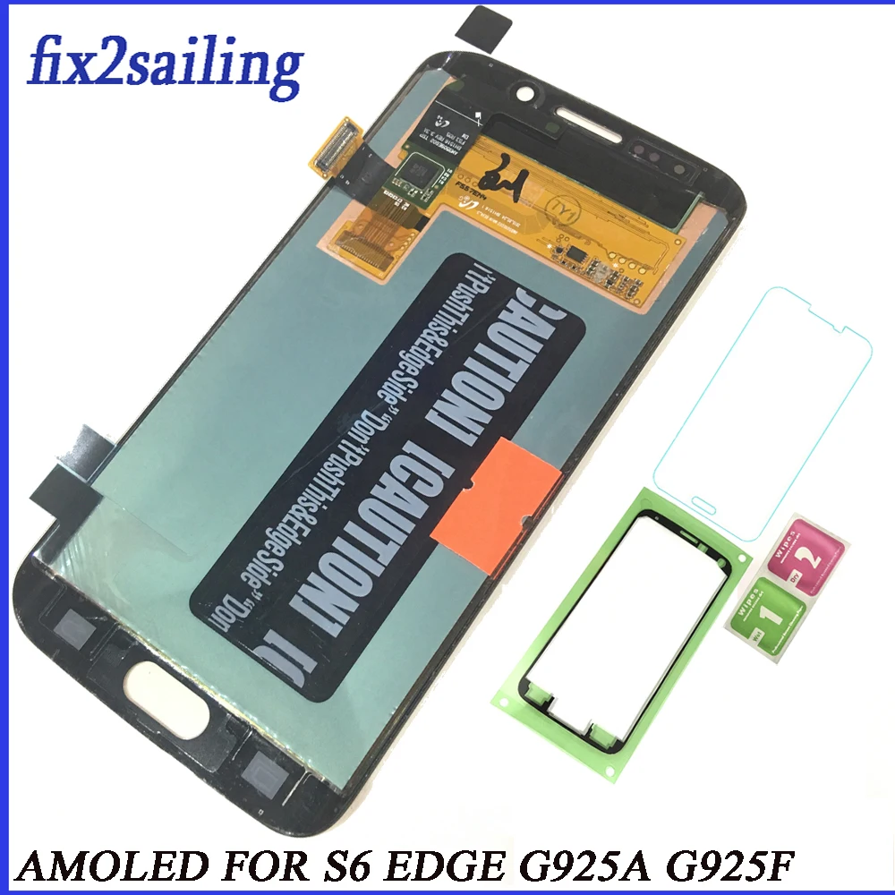 Super AMOLED ЖК-дисплей Дисплей для Samsung Galaxy S6 Edge G925 G925F G925A G925P Экран замена дигитайзера