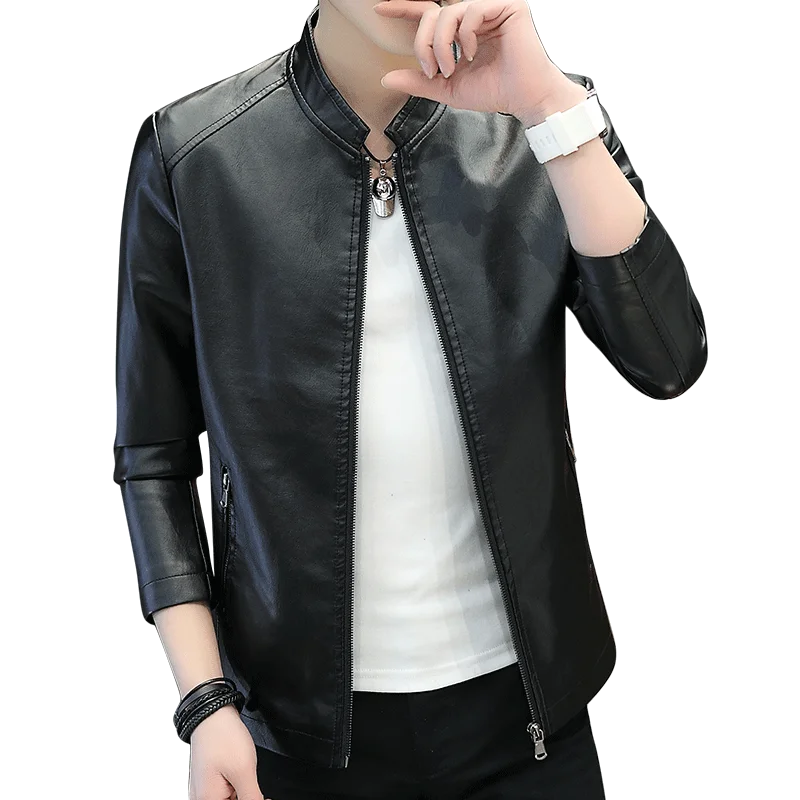 5XL Men's Leather Jackets Men Stand Collar Coats Male Motorcycle Leather Jacket Casual Slim Brand Clothing
5XL Men's Leather Jackets Men Stand Collar Coats Male Motorcycle Leather Jacket Casual Slim Brand Clothing