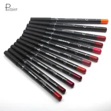 Pudaier 12 Pcs Matte Lipstik Set Lip Liner Pensil Tahan Air Tahan Lama Lipstik Kit Profesional Warna Bibir Makeup(China)