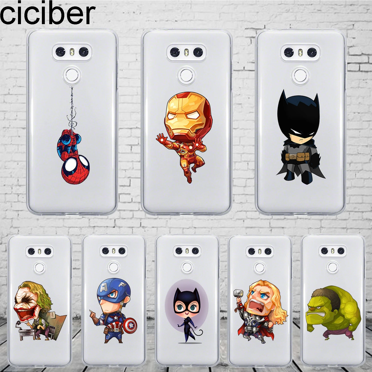 Ciciber DC Marvel For LG G7 G6 G5 G4 V40 V35 V30 V20 ThinQ Phone Case Silicone TPU For LG K8 K10 K4 2017 2018 K9 K11 Plus Cover
Ciciber DC Marvel For LG G7 G6 G5 G4 V40 V35 V30 V20 ThinQ Phone Case Silicone TPU For LG K8 K10 K4 2017 2018 K9 K11 Plus Cover