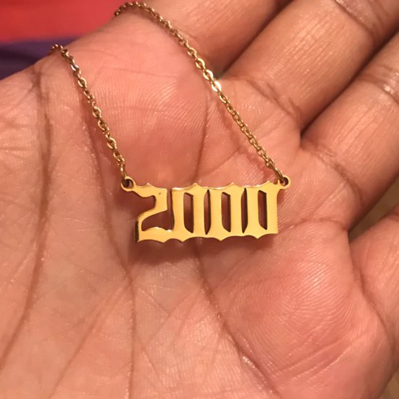 Custom Old English Number Necklace Personalized Year Of Birtday Necklace For Women Girls Birthday jewelry Memorial Day Gifts
Custom Old English Number Necklace Personalized Year Of Birtday Necklace For Women Girls Birthday jewelry Memorial Day Gifts