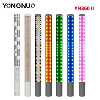 Yongnuo YN360 YN360 II Handheld Ice Stick LED Video Light Built-in battery 3200k to 5500k RGB Colorful Controlled by Phone App
Yongnuo YN360 YN360 II Handheld Ice Stick LED Video Light Built-in battery 3200k to 5500k RGB Colorful Controlled by Phone App