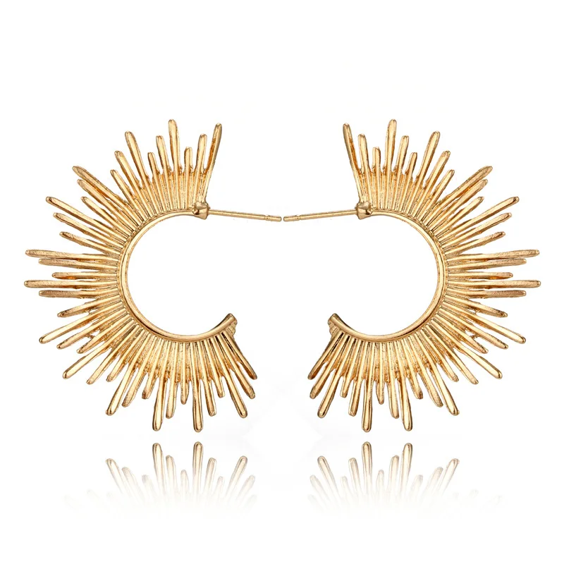 2018 Hot Simple Gold Color Half Circle Spiked Shape Drop Earrings for Women Abstract Irregular Alloy Dangle Earring Pendientes
2018 Hot Simple Gold Color Half Circle Spiked Shape Drop Earrings for Women Abstract Irregular Alloy Dangle Earring Pendientes