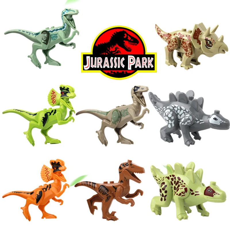8Pcs/set Dinosaurs Jurassic World Dinosaur Figures Building Blocks Tyrannosaurus Assemble Bricks Legoings Kids Children Toys
8Pcs/set Dinosaurs Jurassic World Dinosaur Figures Building Blocks Tyrannosaurus Assemble Bricks Legoings Kids Children Toys