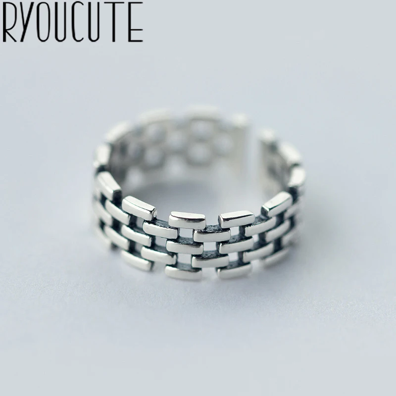 RYOUCUTE 100% Real 925 Sterling Silver Exaggerated Personality Retro Large Big Rings for Women Statement Adjustable Finger Ring
RYOUCUTE 100% Real 925 Sterling Silver Exaggerated Personality Retro Large Big Rings for Women Statement Adjustable Finger Ring