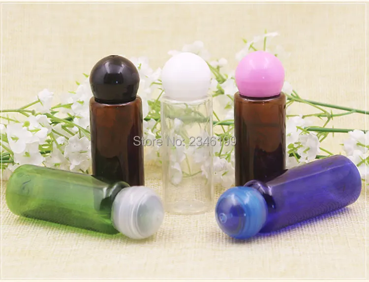 Plastic Bottle 20ml Empty Refillable Bottle Cosmetic Container Plastic Spherical Cover Emulsion Bottle Cosmetic Packaging (5)