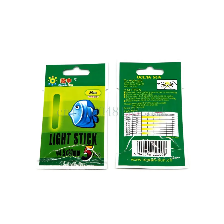 50 piece Fishing Light Sticks Luminous Float Glow at night fishing tackle 50 bags 4.5 *37mm
50 piece Fishing Light Sticks Luminous Float Glow at night fishing tackle 50 bags 4.5 *37mm