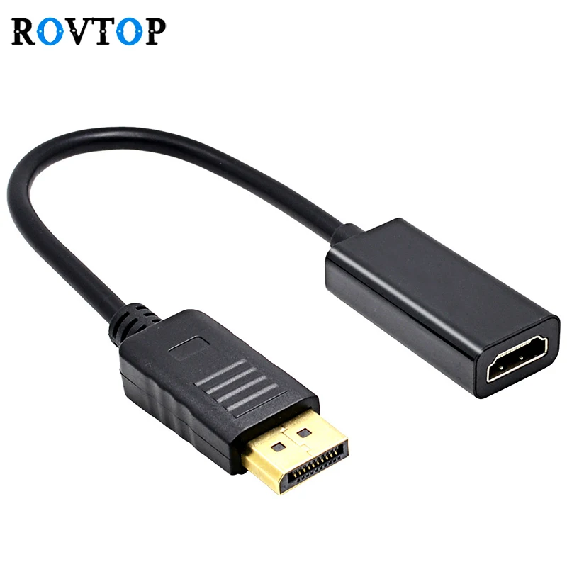 Rovtop DP to HDMI Adapter Displayport To HDMI HDTV Cable Adapter HD1080P Male To Female Converter For HDTV Projector Display Z2
Rovtop DP to HDMI Adapter Displayport To HDMI HDTV Cable Adapter HD1080P Male To Female Converter For HDTV Projector Display Z2