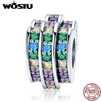 WOSTU Brand Authentic 925 Sterling Silver Rainbow Heart Colorful CZ Charm fit Original Beads Bracelet Jewelry Gift DXC725
WOSTU Brand Authentic 925 Sterling Silver Rainbow Heart Colorful CZ Charm fit Original Beads Bracelet Jewelry Gift DXC725