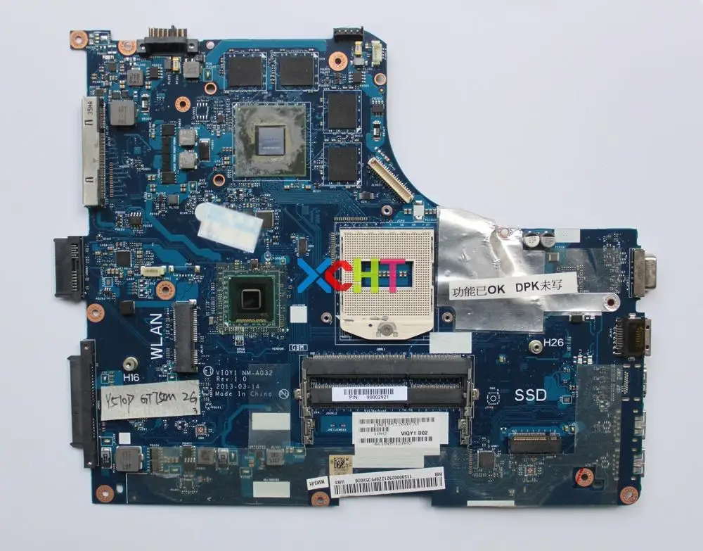 Для Lenovo Y510P 11S90002921 90002921 VIQY1 NM-A032 GT750M/2G HD 1080P Разрешение материнская плата для ноутбука протестирована
Для Lenovo Y510P 11S90002921 90002921 VIQY1 NM-A032 GT750M/2G HD 1080P Разрешение материнская плата для ноутбука протестирована