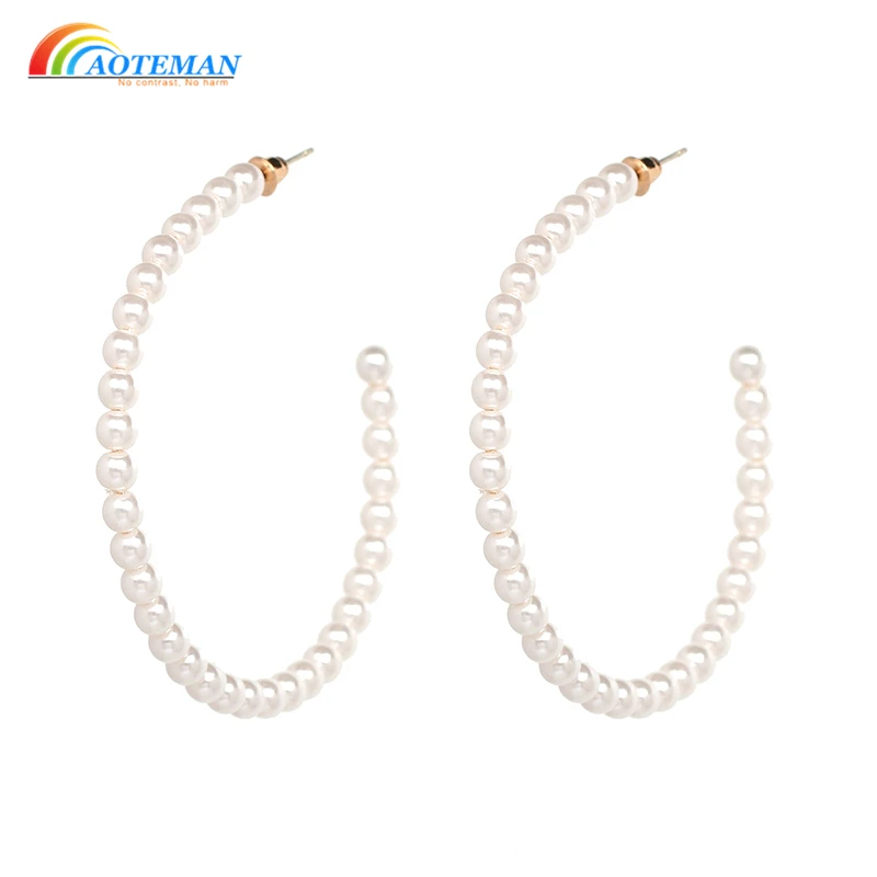 AOTEMAN Women Trendy cute pearl earrings party Jewelry Accessories Trendy hoop earring for women
AOTEMAN Women Trendy cute pearl earrings party Jewelry Accessories Trendy hoop earring for women